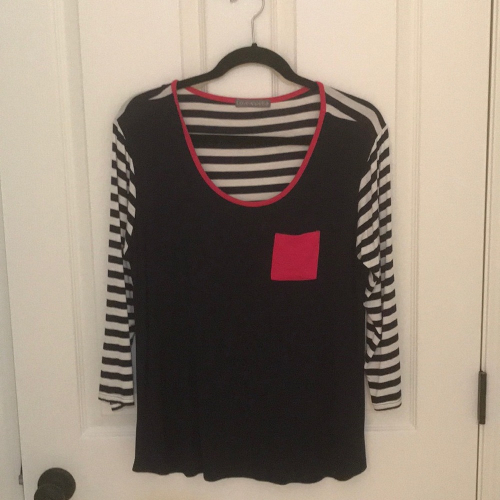 Euc Stitch Fix Loveappella 3/4 shirt